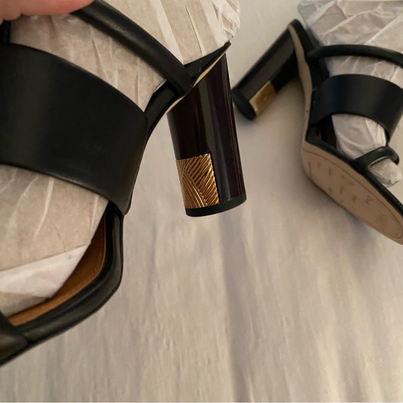 Franco Sarto Olliglad black heel sandals NIB size 8 - Picture 8 of 9